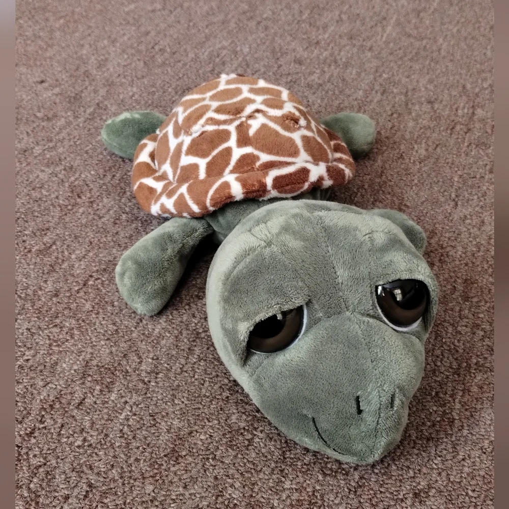 The Petting Zoo Plush Sea Turtle with Pocket (No Baby) 14” Long - Picture 2 of 12